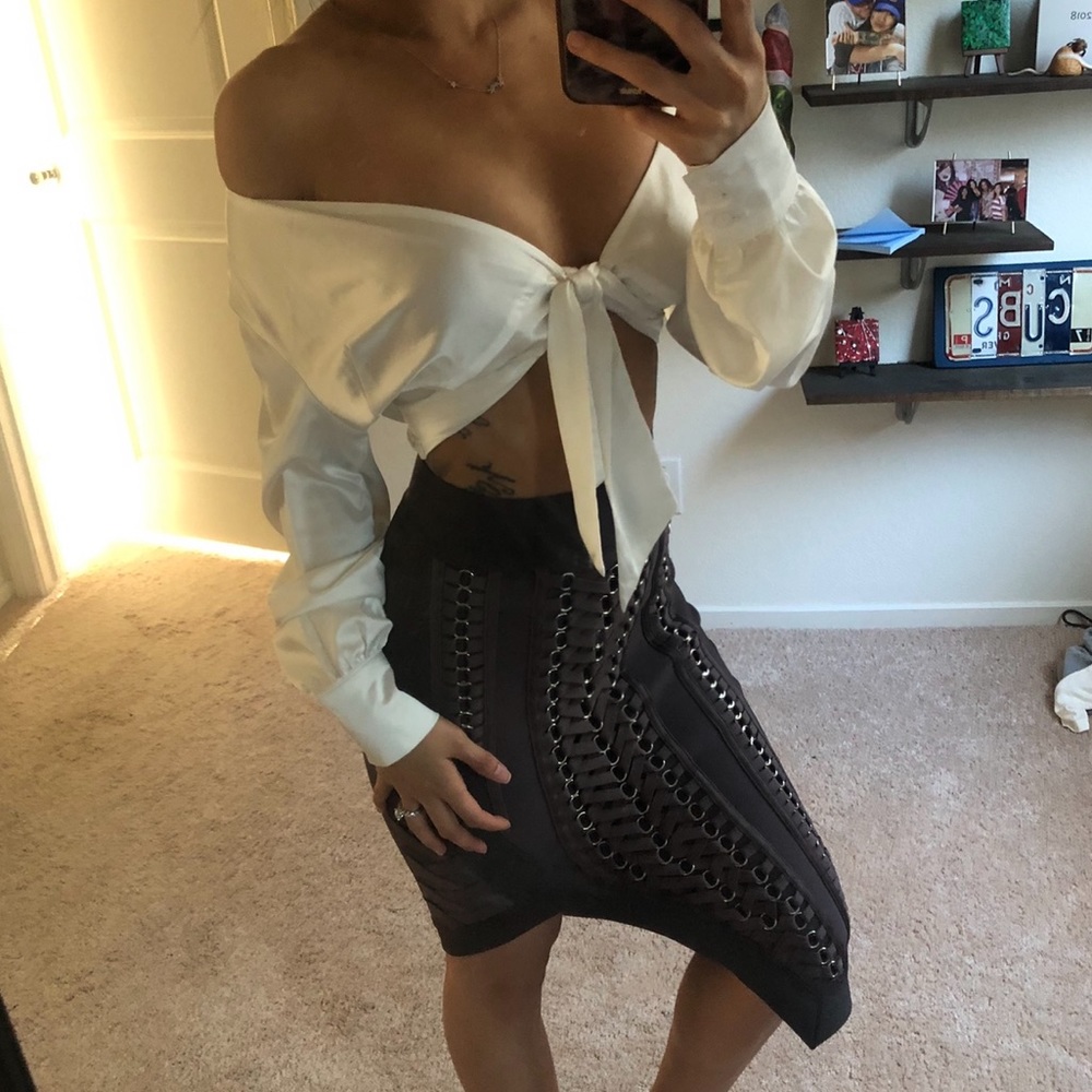 House of CB bandage midi skirt